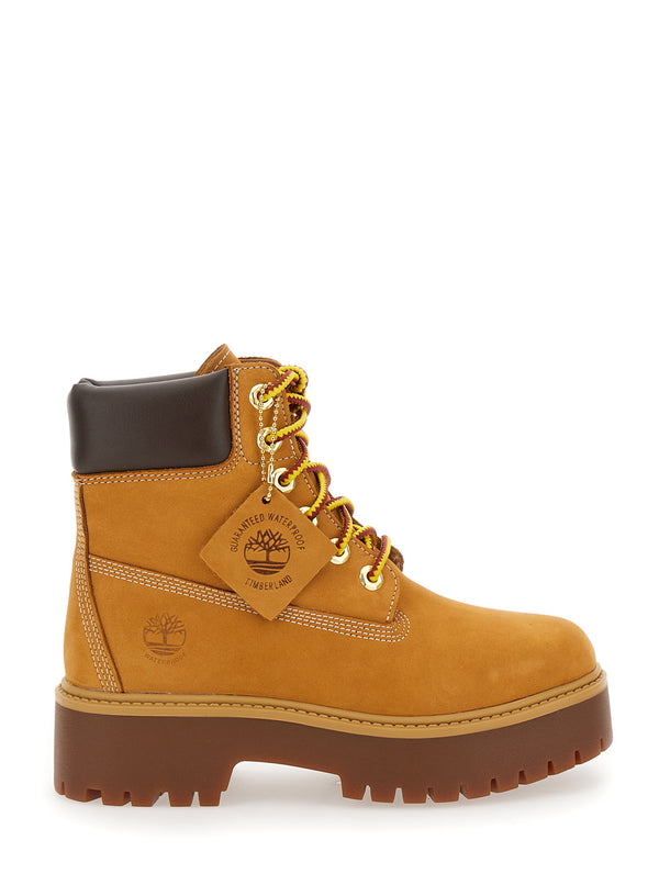 Ankle Boots Nubuck Beige Leather