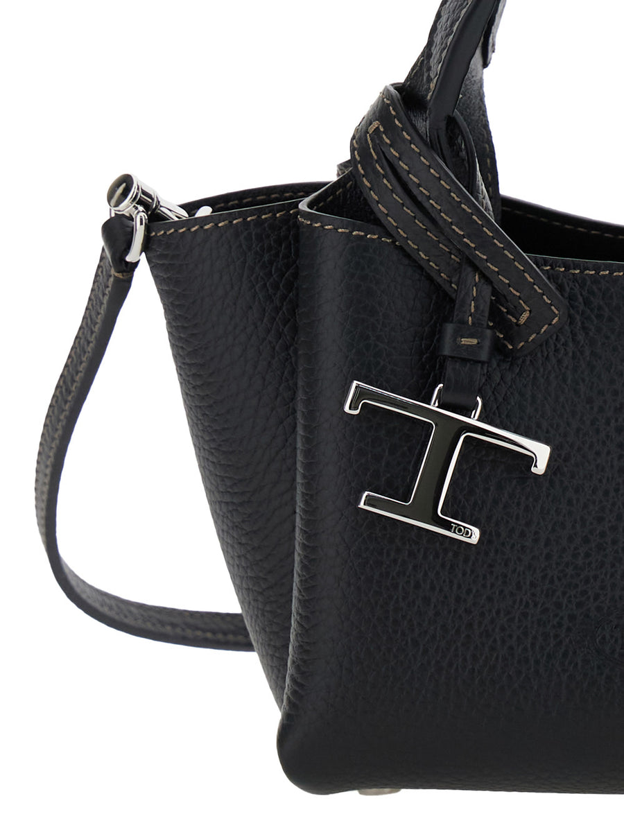 Handbag Black Calfskin Leather Handbags