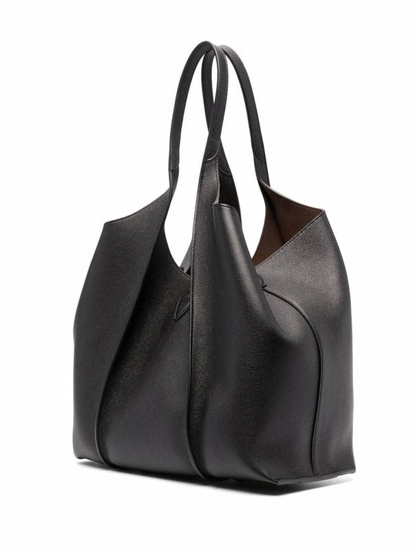 Tote Bag T Timeless Black Leather Calf