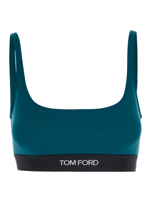 Bralette Green Modal Tops