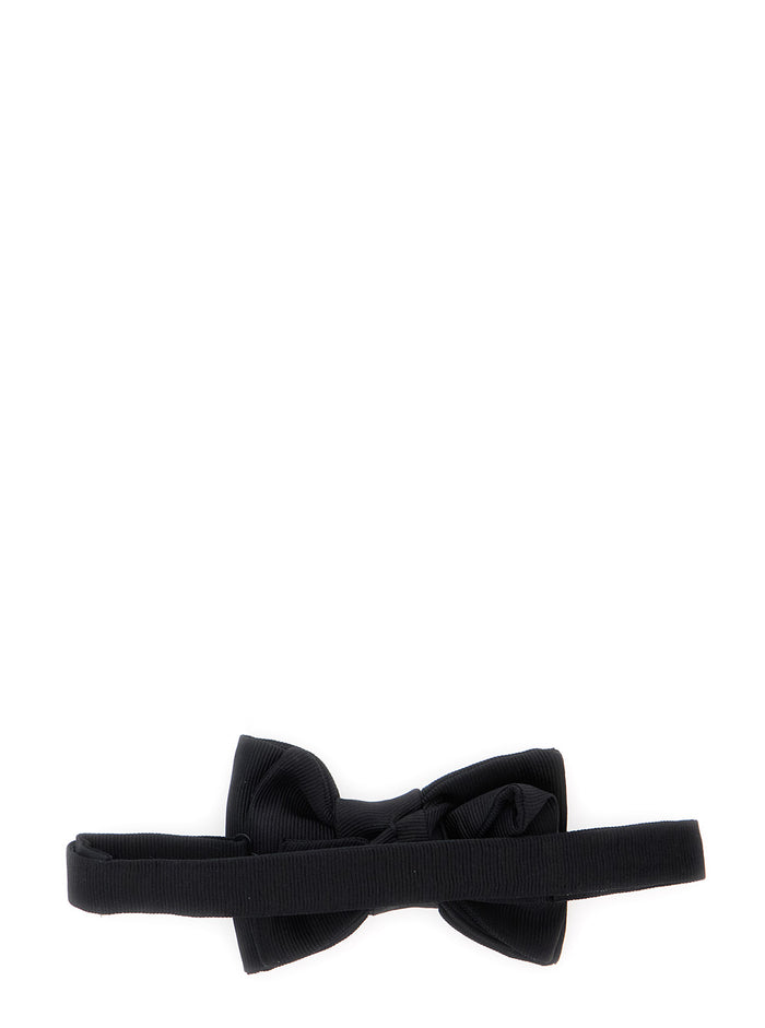 Papillon Raso Black Silk And Ties