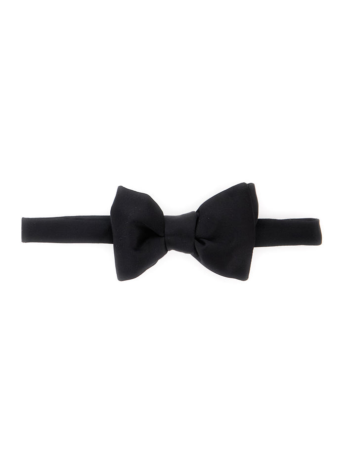 Papillon Raso Black Silk And Ties