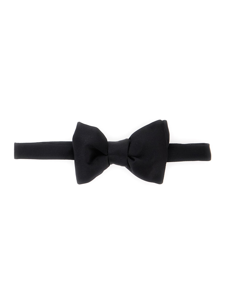 Bow Tie Black Silk Ties &