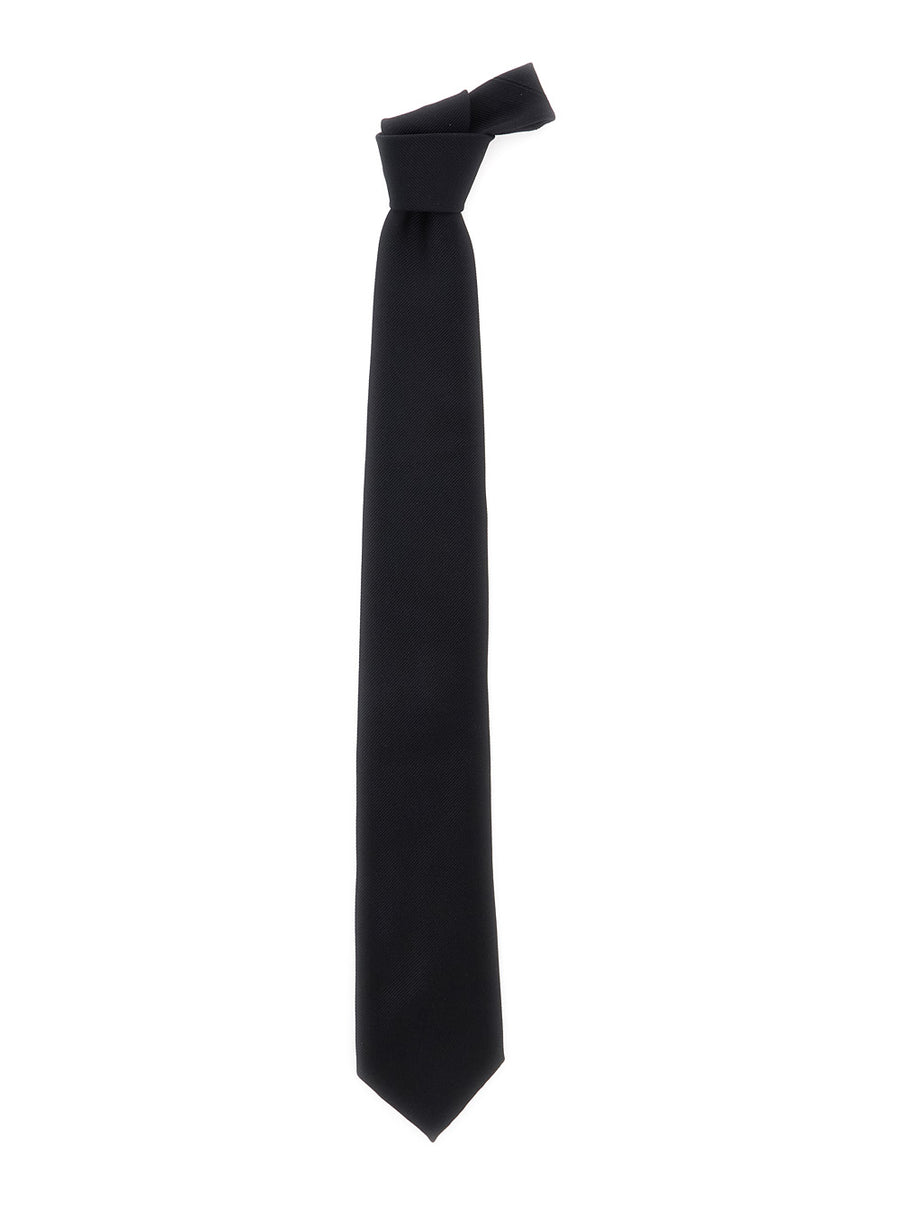 Silk Tie Black Ties & Bow