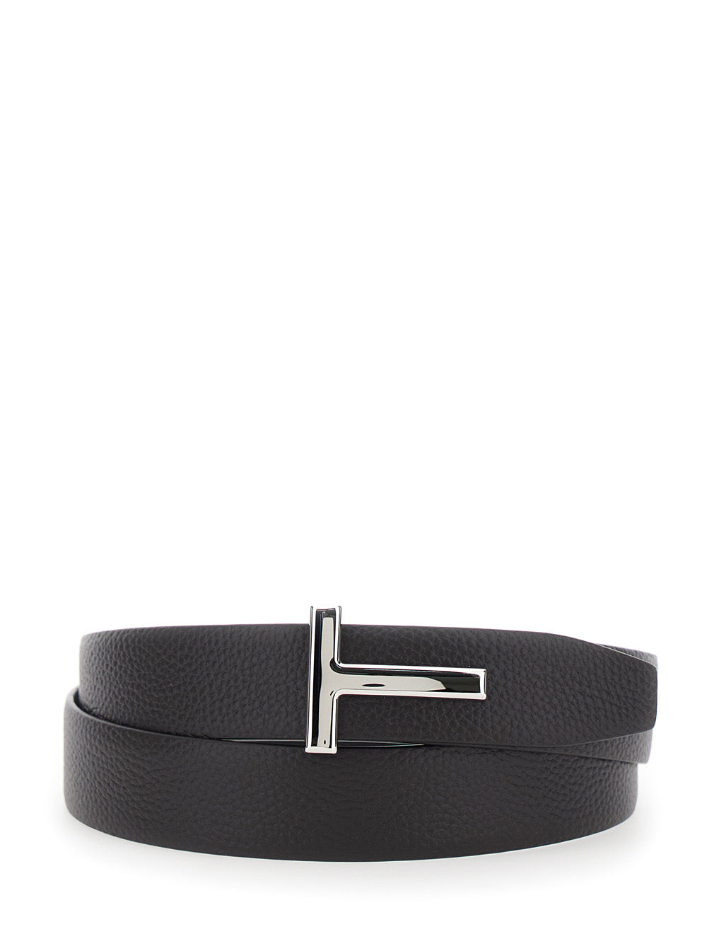 3cm Soft Grainy Leather Brown Calf Belt