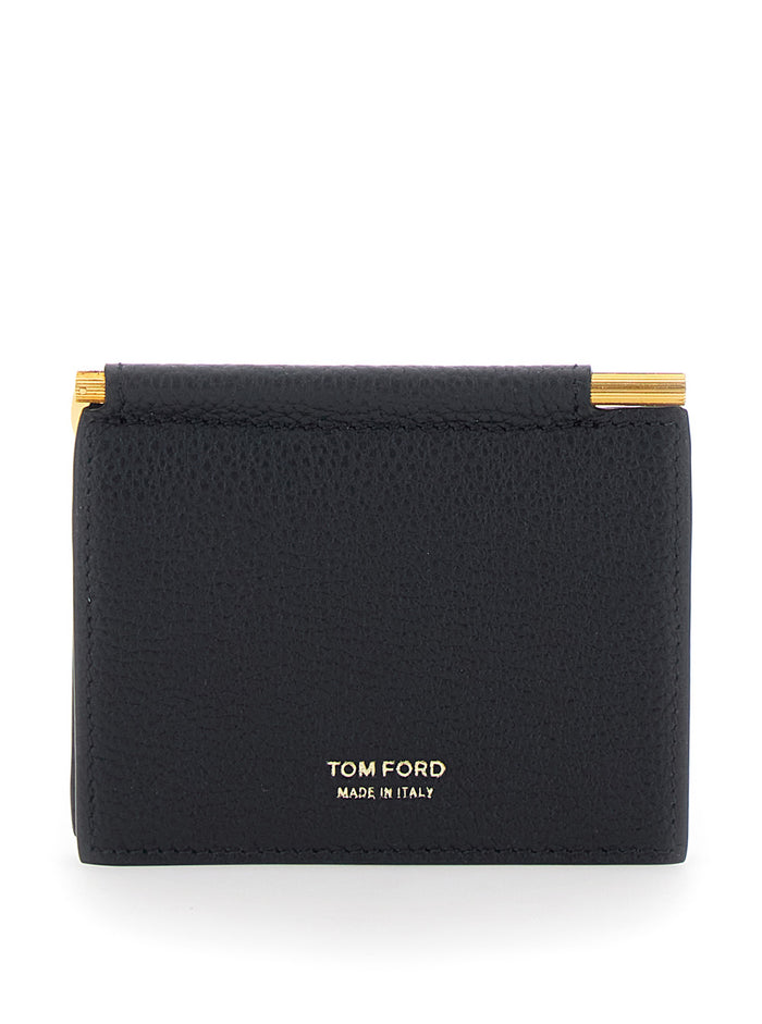 Clip Bifold Black Calf Leather Products
