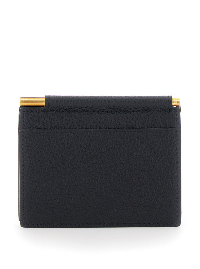 Clip Bifold Black Calf Leather Products