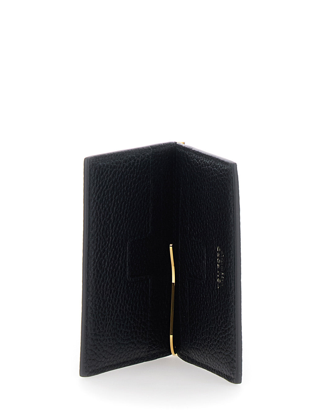 Clip Bifold Black Calf Leather Products