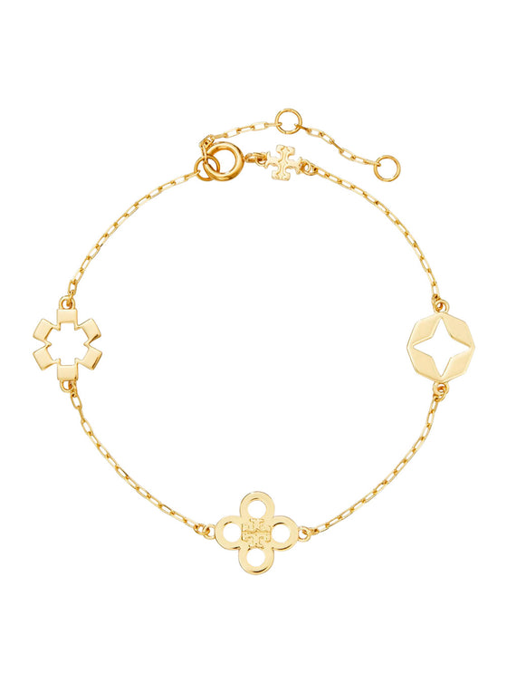 Forget Me Not Bracelet With Cubic Zirconia And Metal Brass For Women Metallic