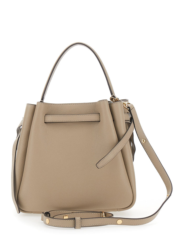 Handbag Romy Bucket With Logo And Cow Details White Woman Hand Bags