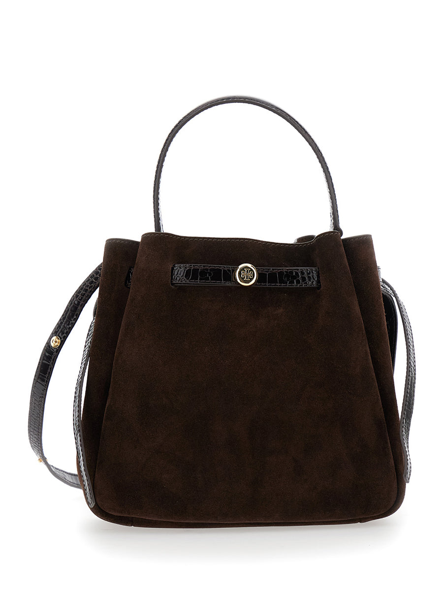 Handbag Romy Bucket Brown Leather Calf Handbags