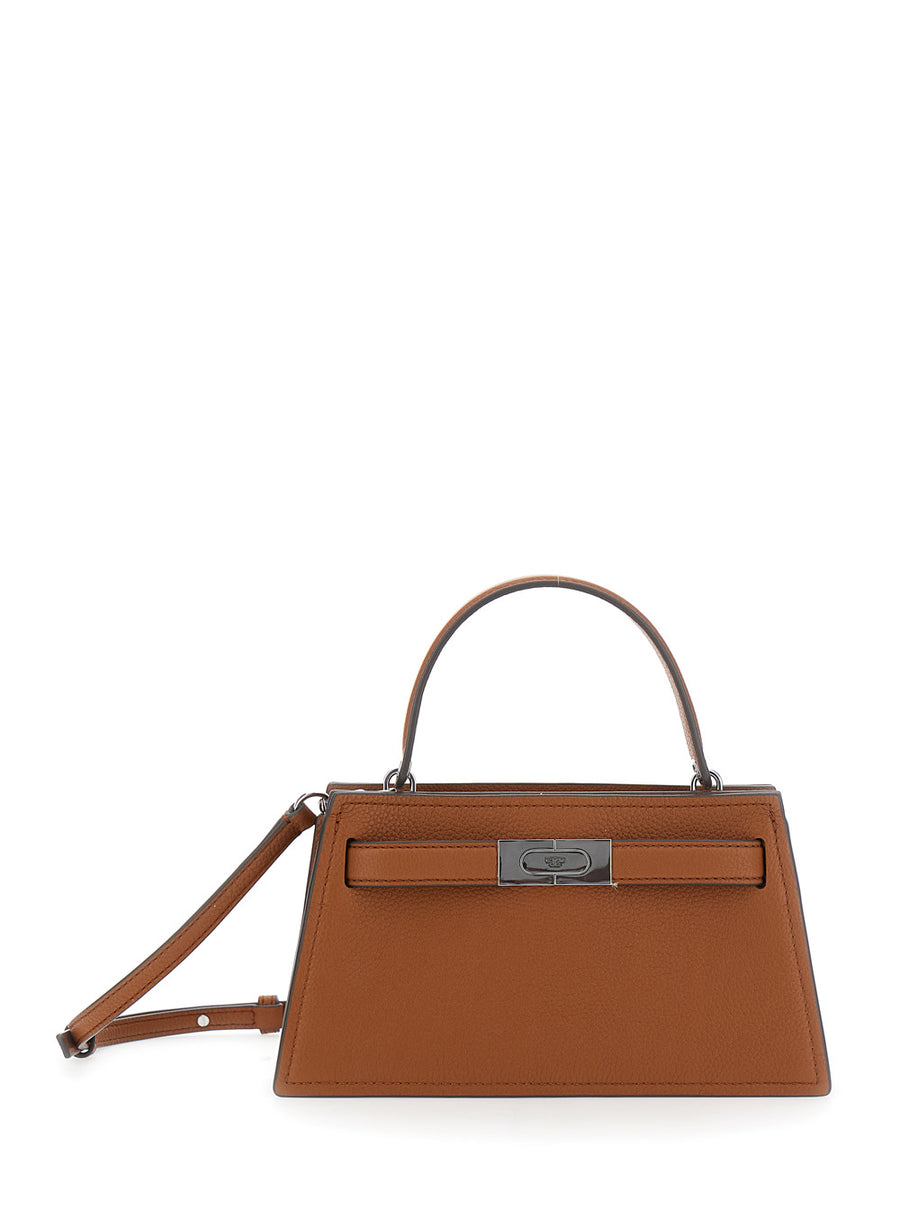 Crossbody Bag Petite Lee Radziwill Brown Cow Leather Handbags