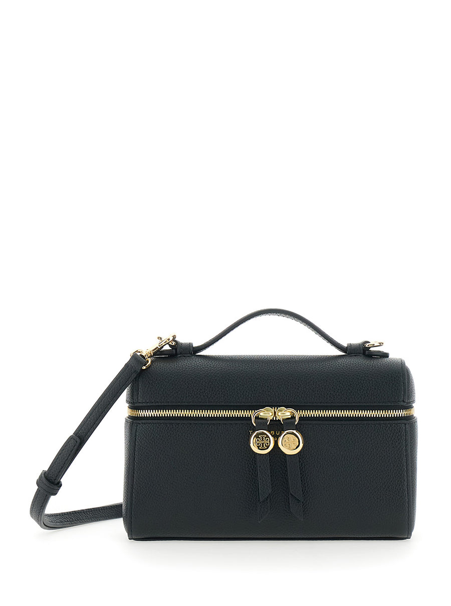 Crossbody Bag Romy Black Leather Cow Shoulder