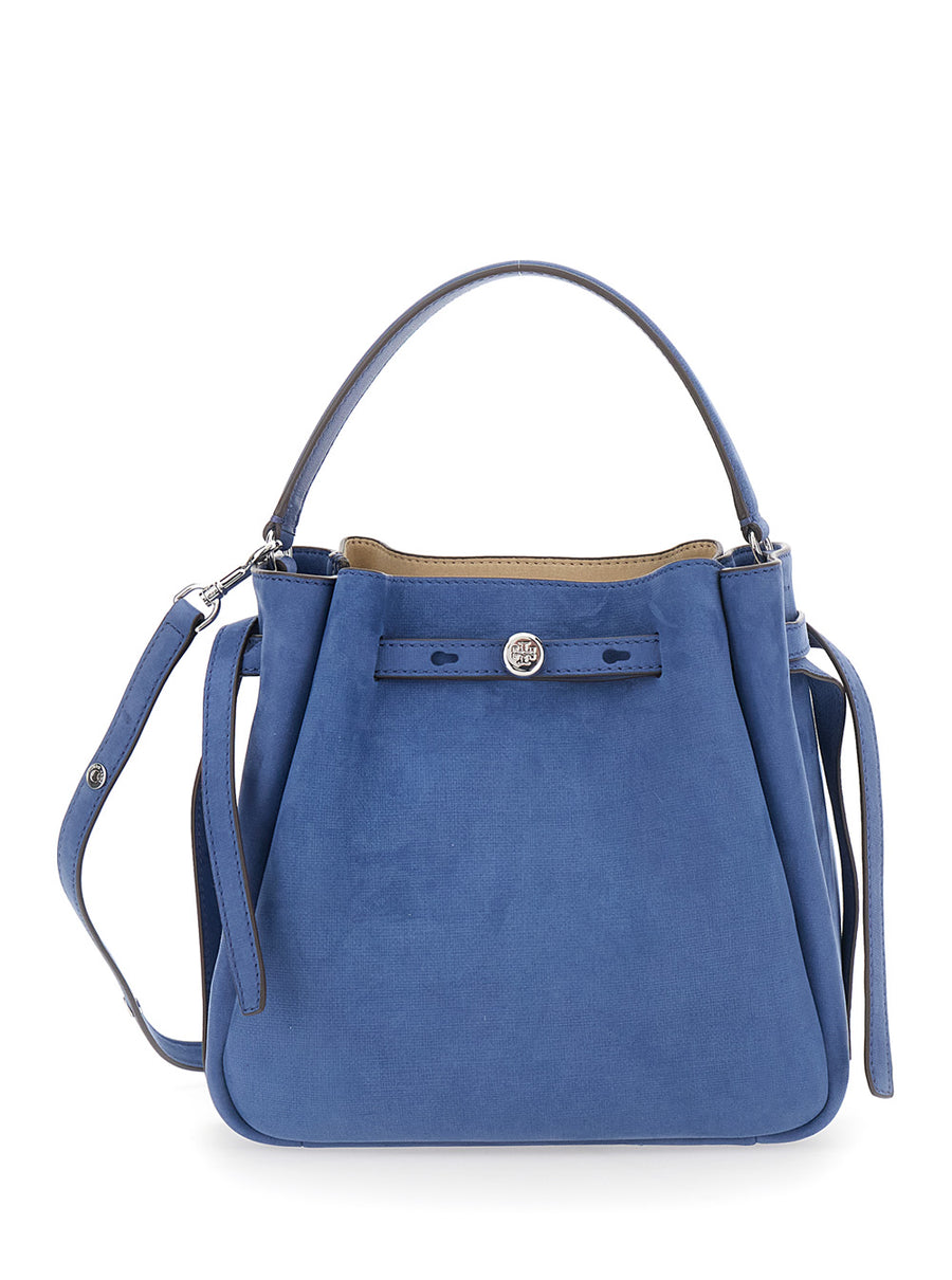 Handbag Romy Bucket Blue Lamb Handbags