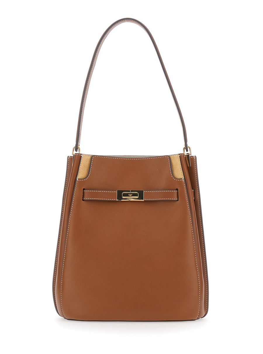 Shoulder Bag Lee Radziwill Brown Leather Cow