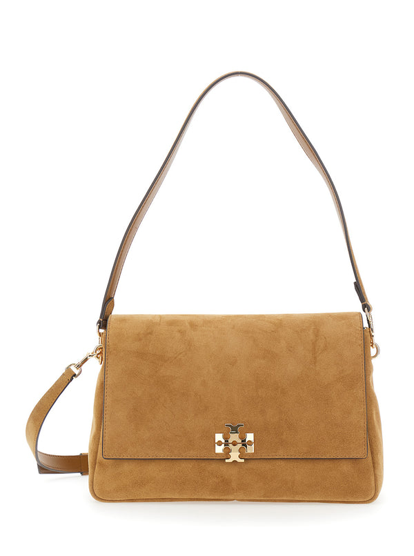 Shoulder Bag Charlie Medium Suede Brown