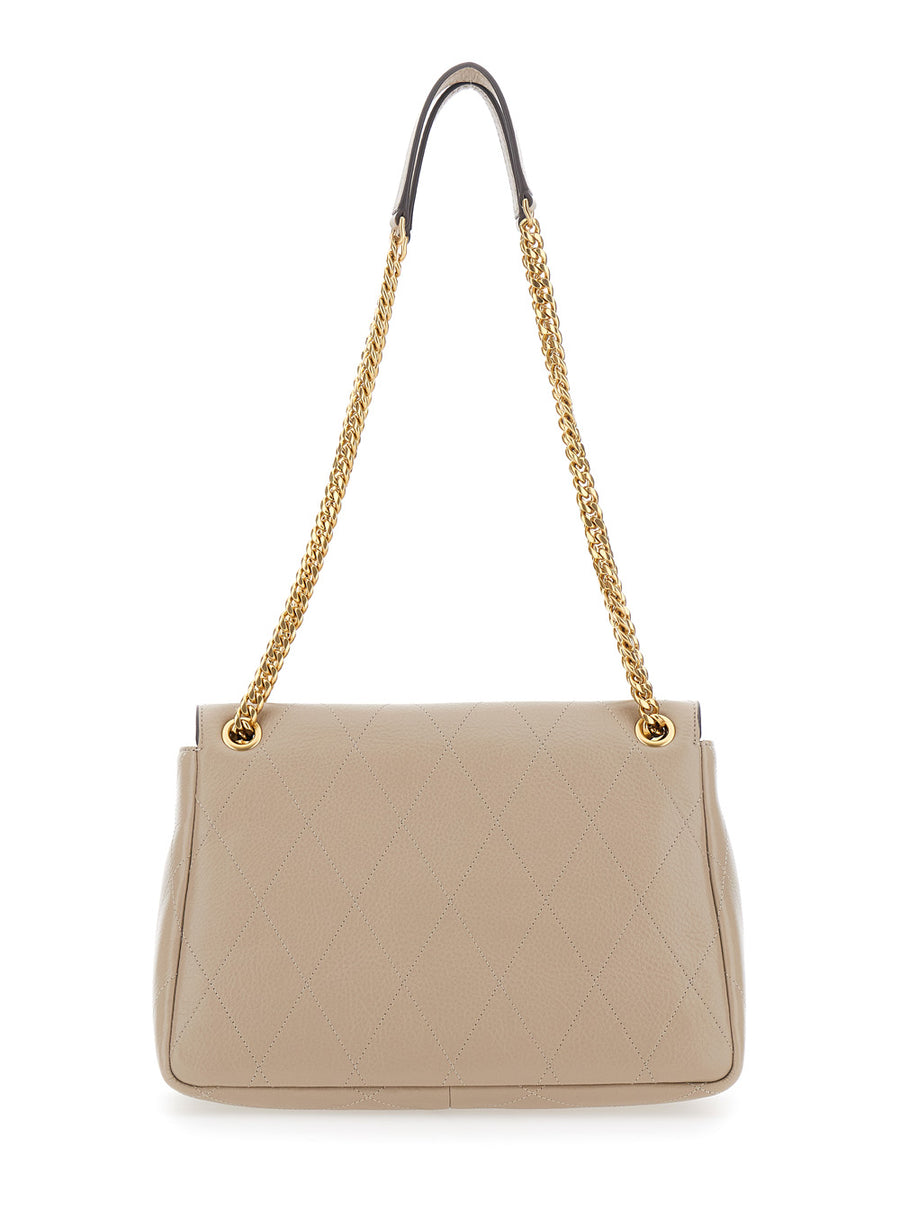 Crossbody Bag Charlie Grey Cowhide Leather Shoulder