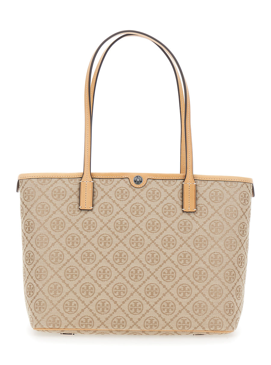 Tote Bag Beige Canvas Cotton