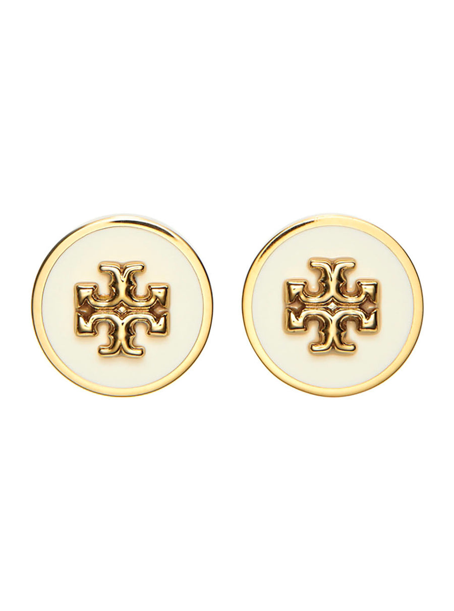 Earrings Double T Brass Blend Metallic