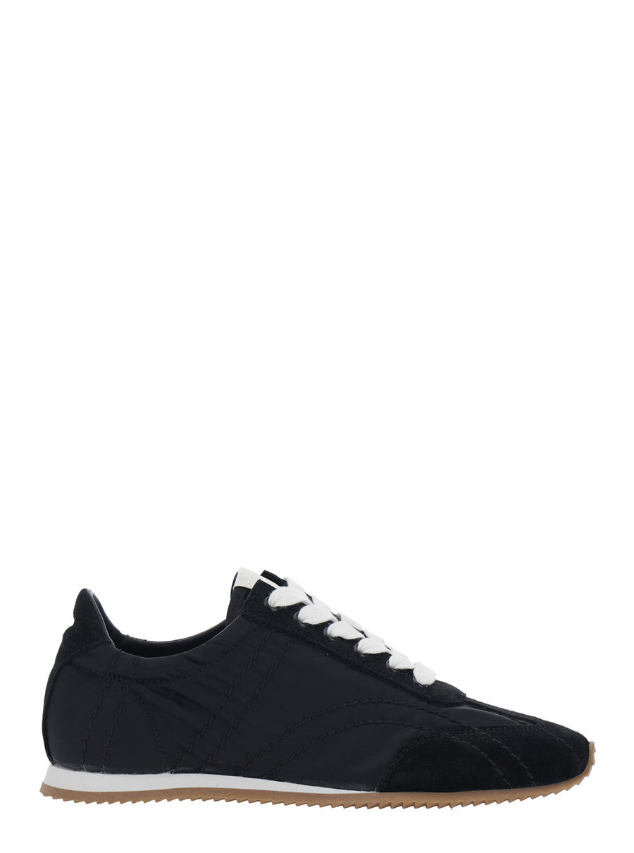 Low-Top Sneakers Flex Black Suede Trainers