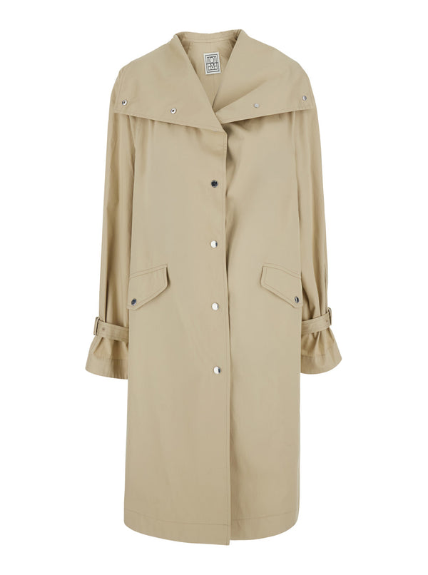 Trench Coat Cotton Beige