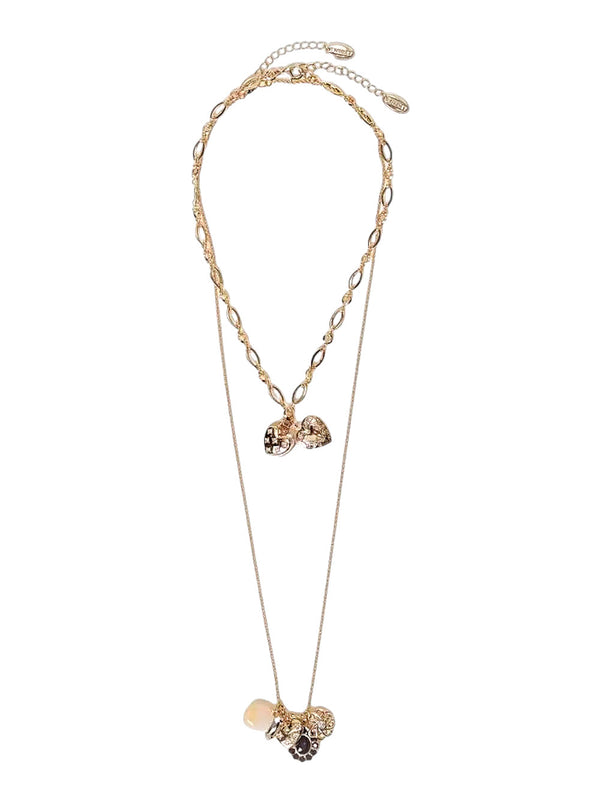 Necklace With Metallic Chain Brass Necklaces