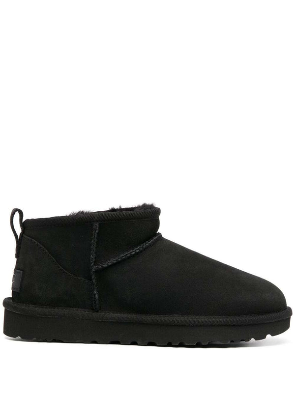 Boots Ultra Mini Suede Black Leather