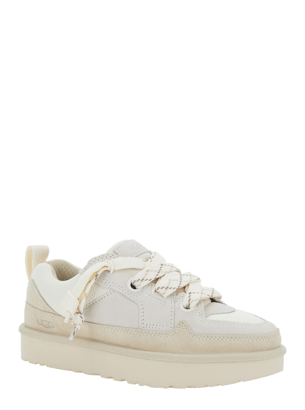 Sneaker Lo Lowmel With Mesh Inserts And White Suede Logo For Women