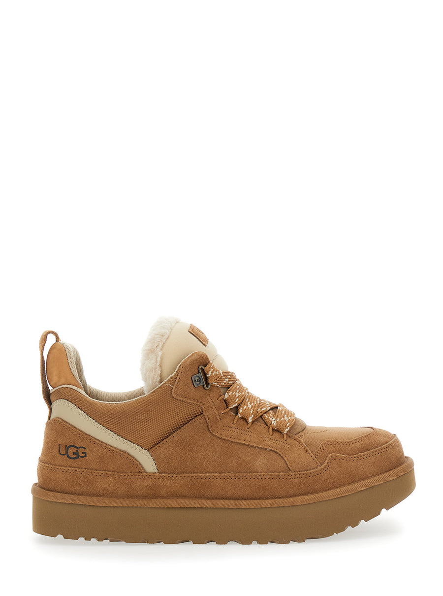 Low-Top Suede Sneakers Brown Trainers