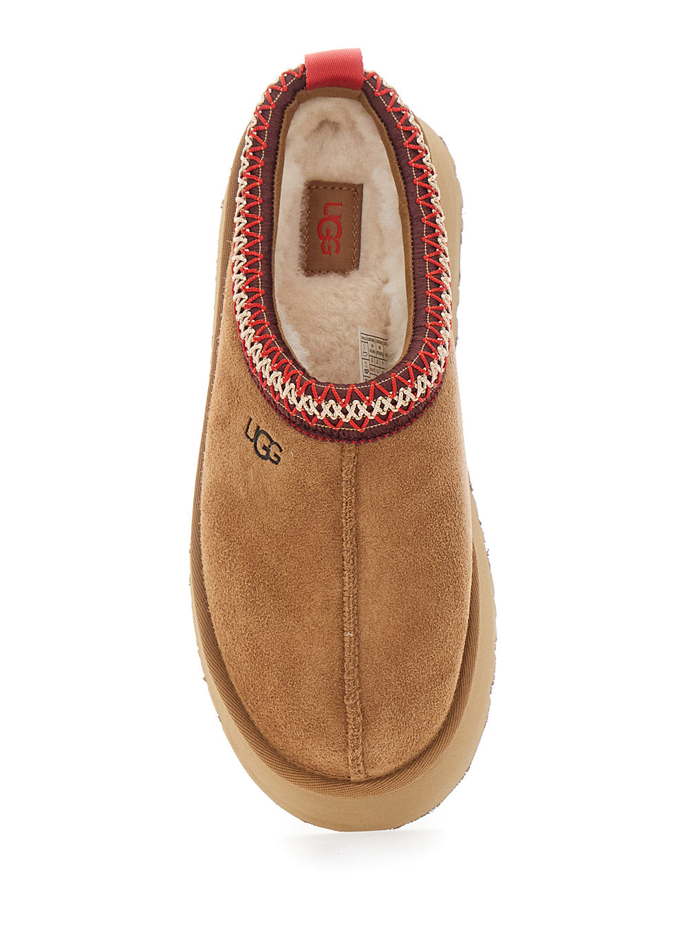 Mules Tasman With Braided Edge Brown Suede For Women Leather Textile Ankle Boots