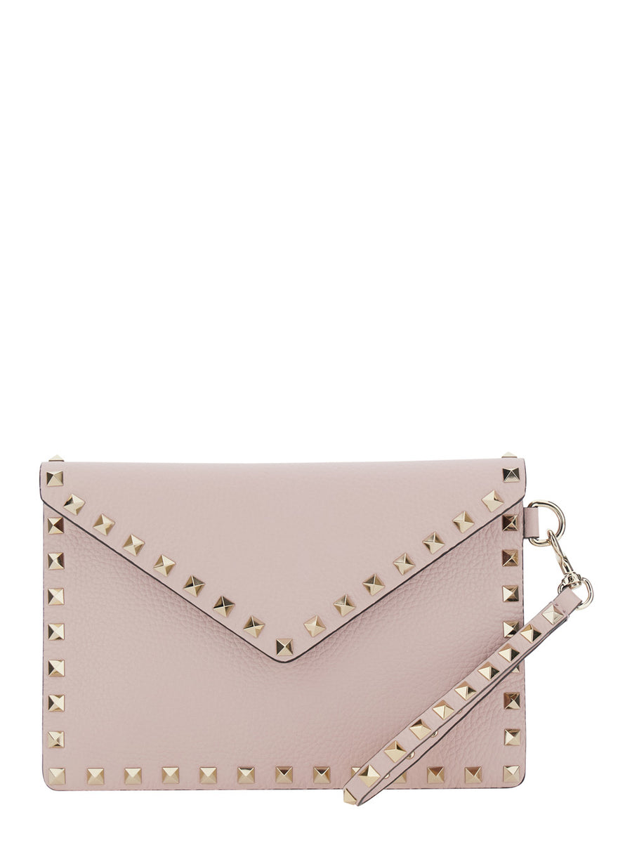 Clutch Bag Pink Leather Calf
