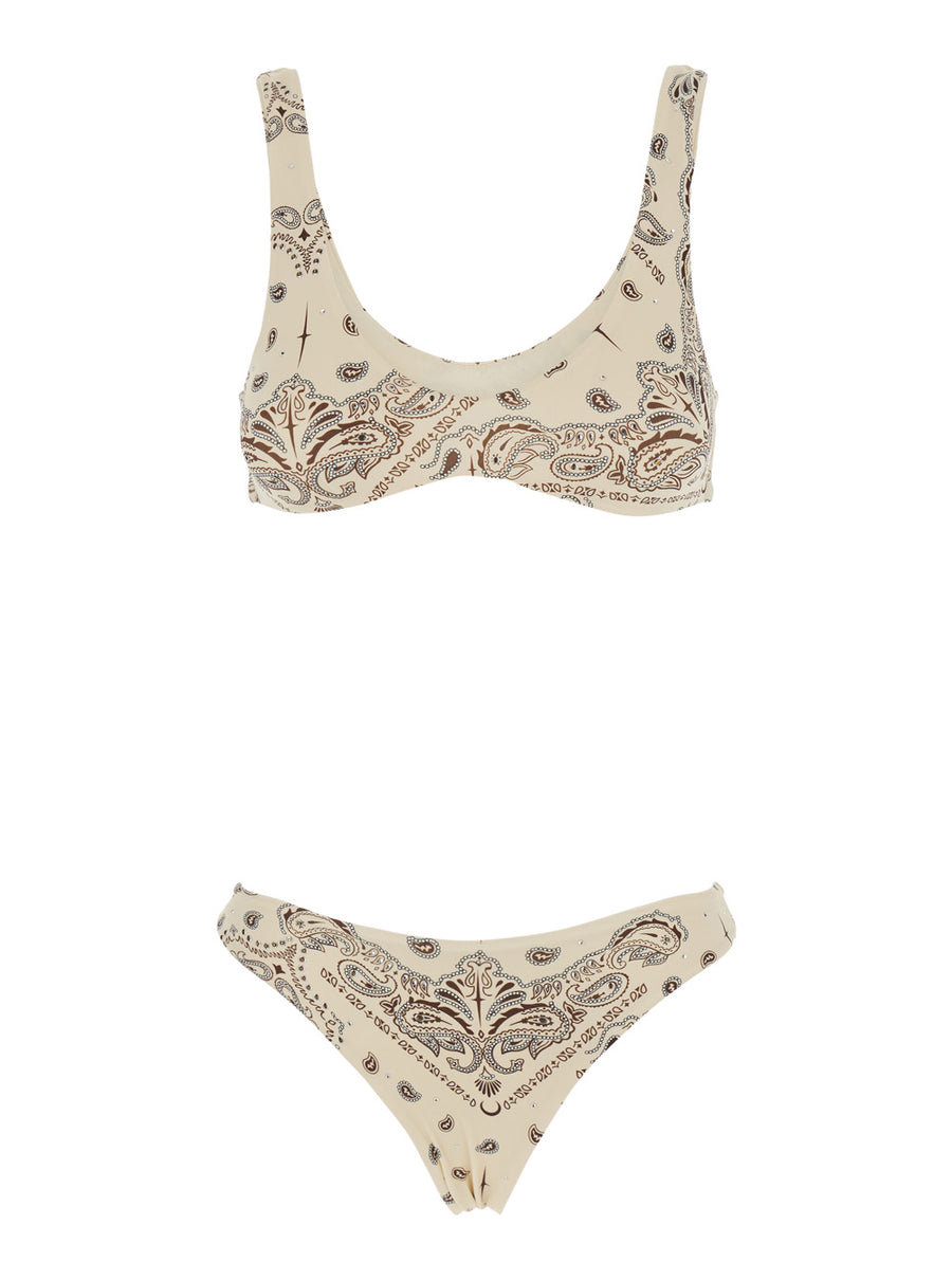 Bikini Set White Tech Fabric Polyamide Swimwear