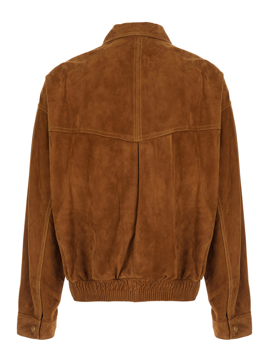 Suede Jacket Beige Lambskin Coat