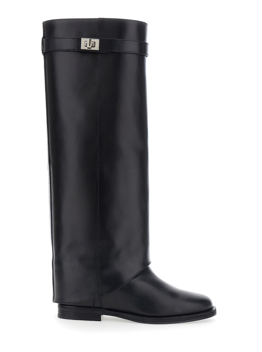 Boots Leather Black Smooth