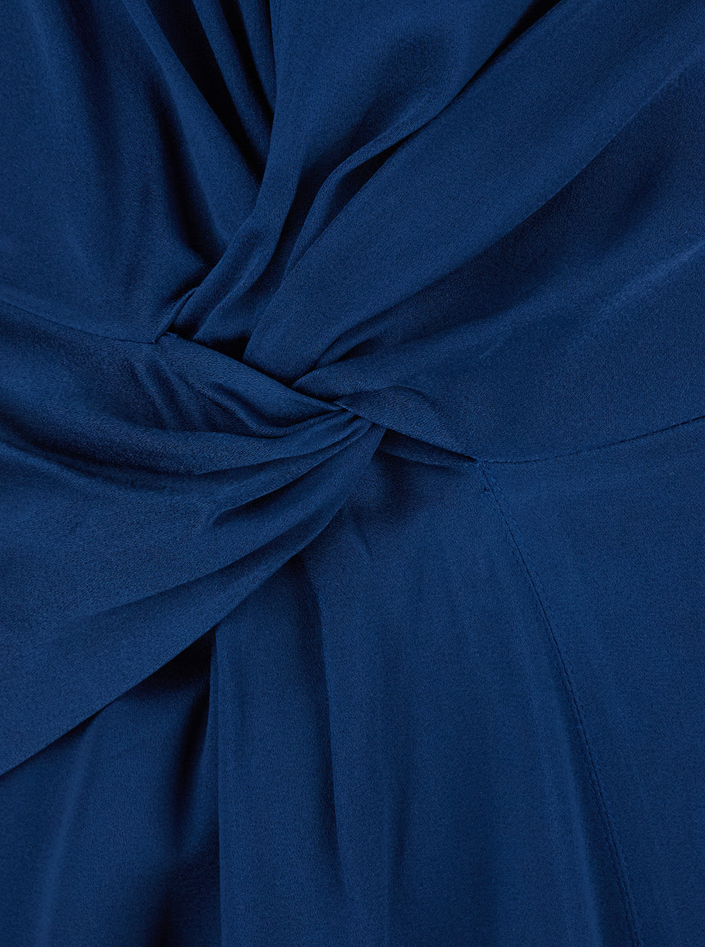 Aria Midi Dress With Collar And Long Sleeves Acetate Viscose Blue Woman Blu