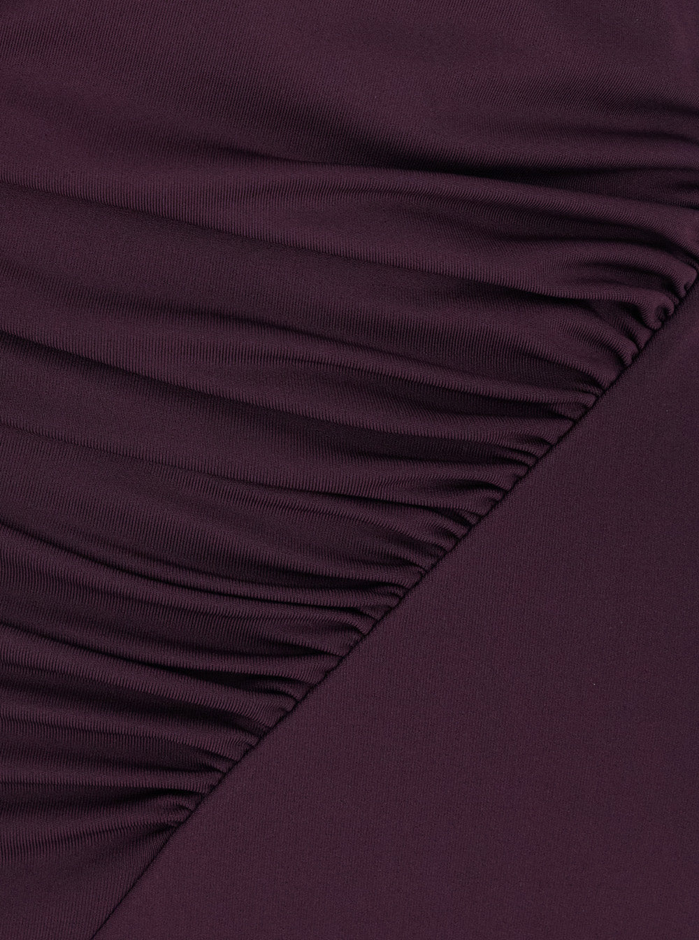 Cap Sleeve Dress With Short Sleeves And Elastic Polyester Fabric Bordeaux For Women Elastane Long