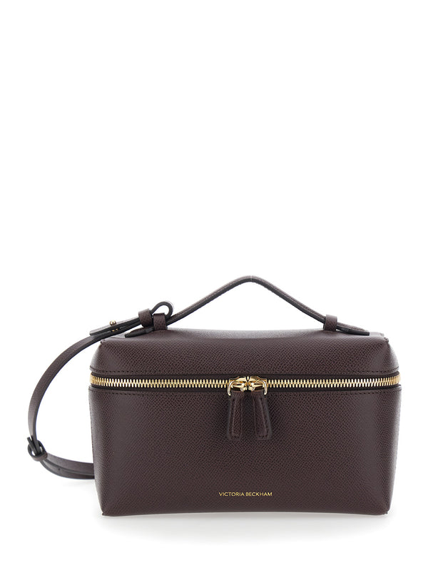 Crossbody Bag Burgundy Leather Calf Shoulder