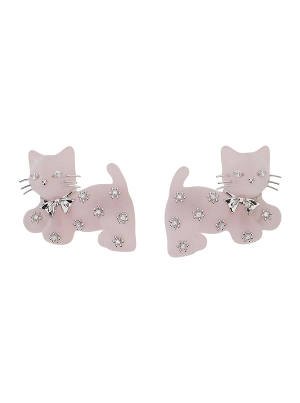 Hair Clip Kitten Pink Plastic Accessories