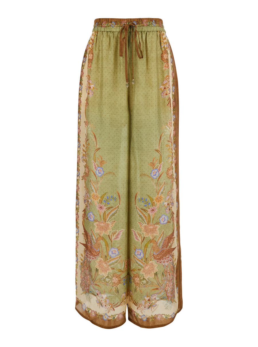 Trousers Indra Relaxed Pant Multicolour Silk