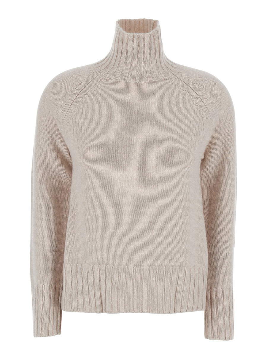 Sweater Mantova White Wool-Cashmere Tops