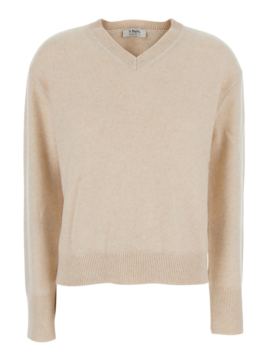Sweater Fata Beige Cashmere Tops