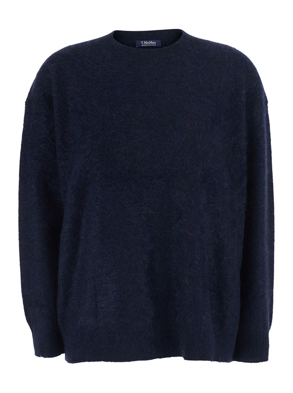 Sweater Maria V-Neck Blue Yak Tops