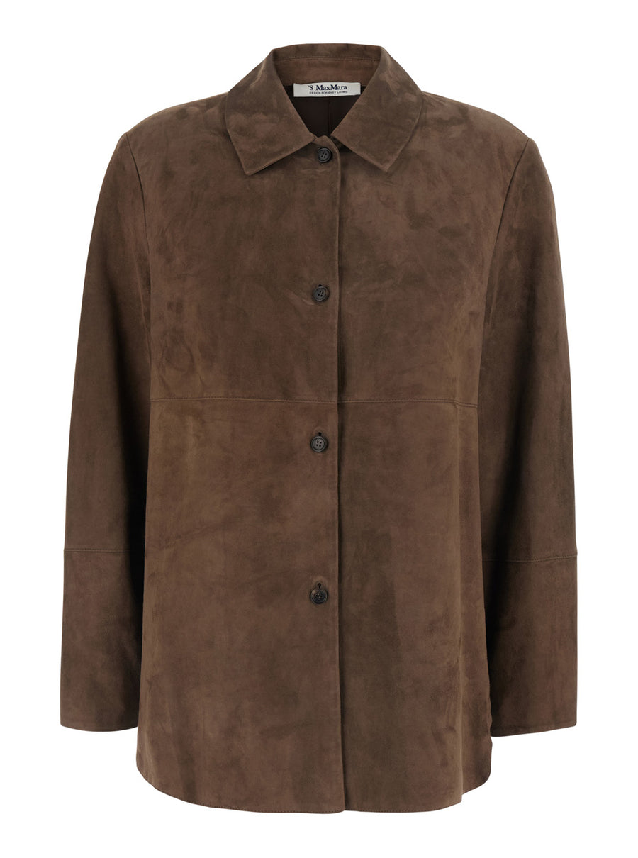 Shirt S Brown Tech Fabric Lamb Blouses