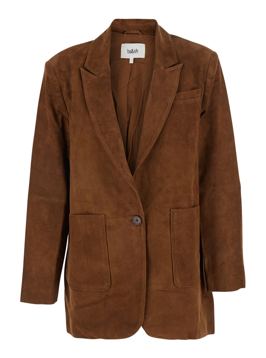 Jacket Mosty Suede Brown Blazers