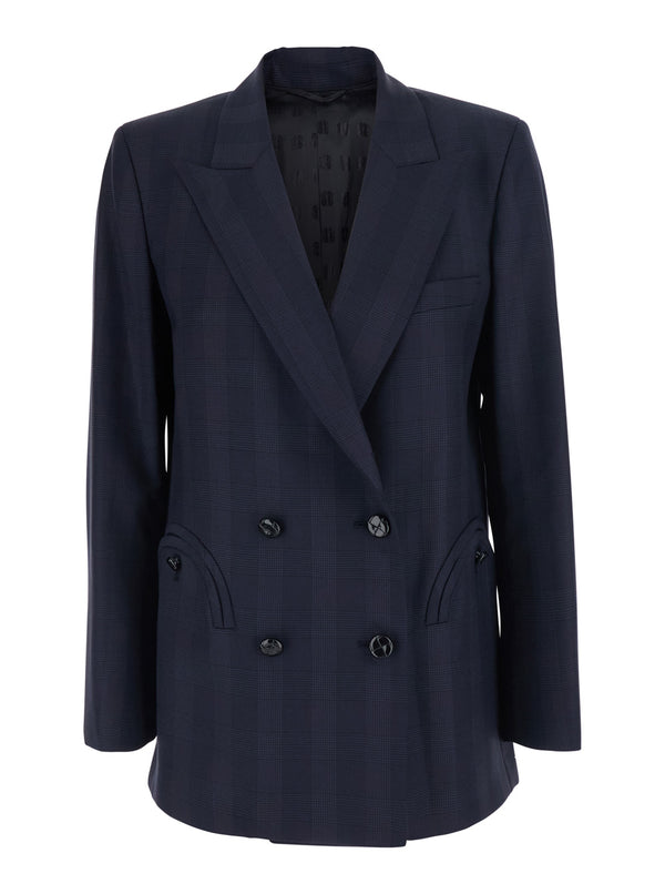 Jacket Aramis Blue Wool Virgin Blazers