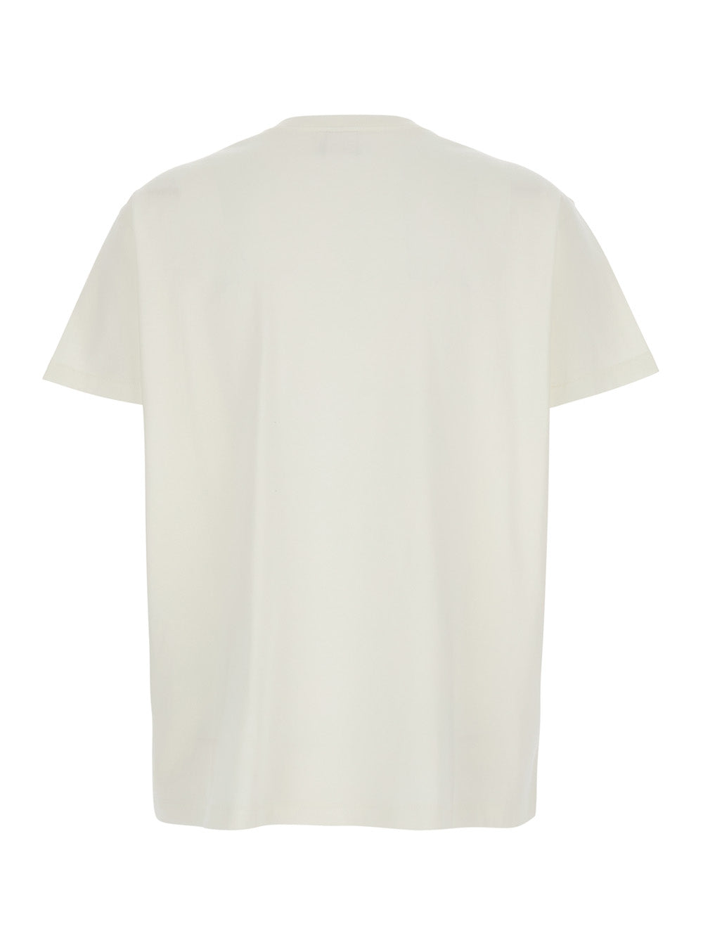 White T-Shirt With Round Neckline And Short Sleeves Cotton For Women Tshirts Polo Shirts