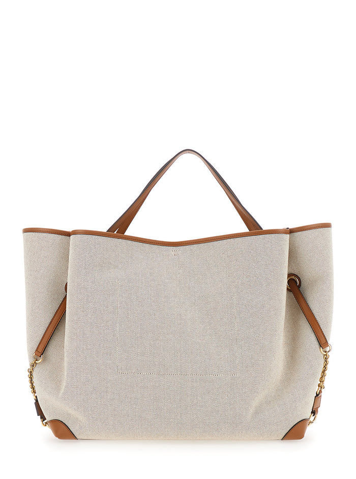 S654 - Chloé Clover Brown Tote Bags