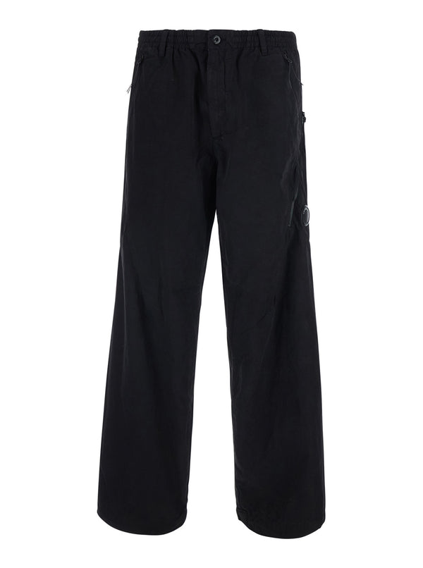 Cargo Pants Micro-Reps With Black Zip Cotton Trousers