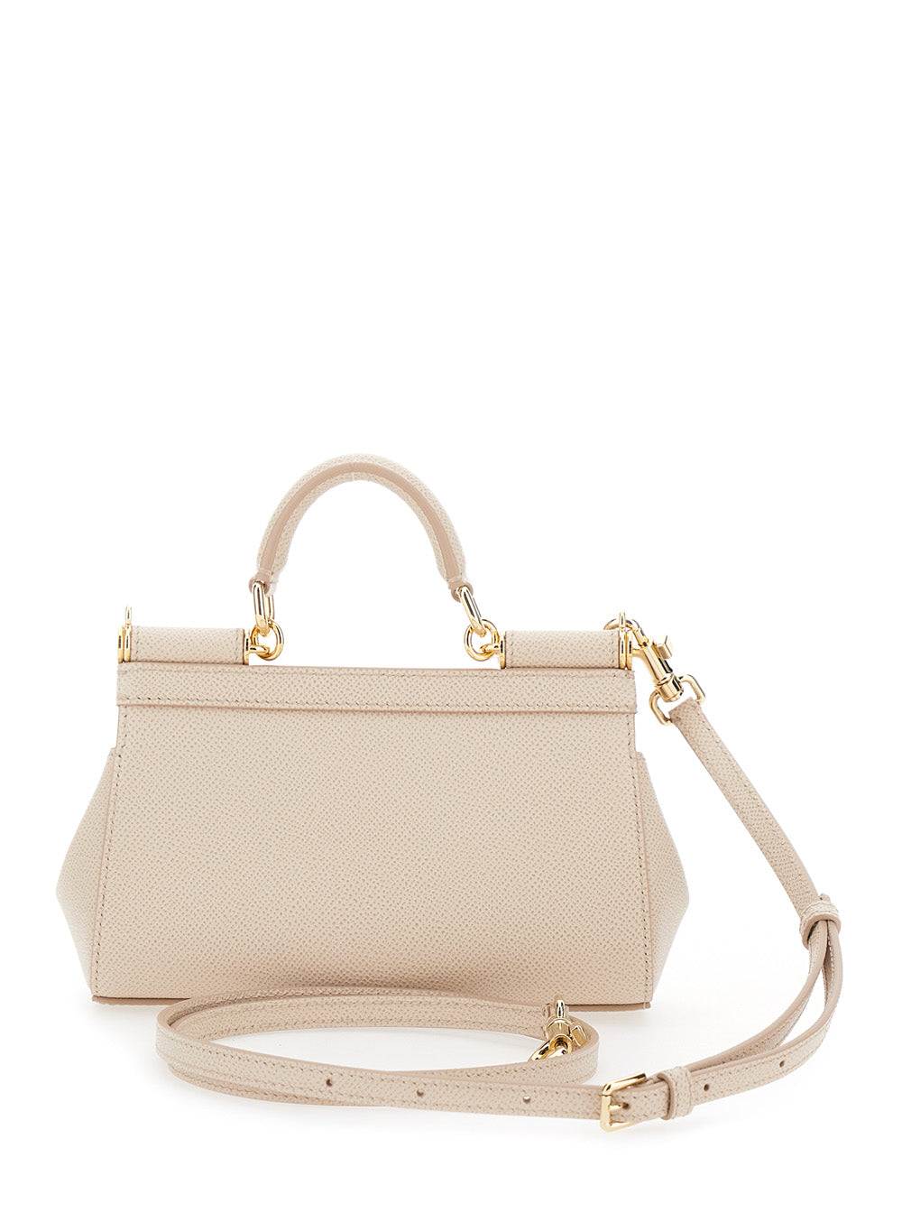 Sicily Pink Handbag With Adjustable And Removable Shoulder Strap Logo Plate On The Front Leather For Women Hand Bags