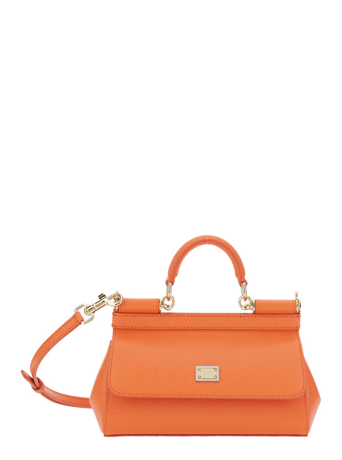 Sicily Small Orange Hand Bags